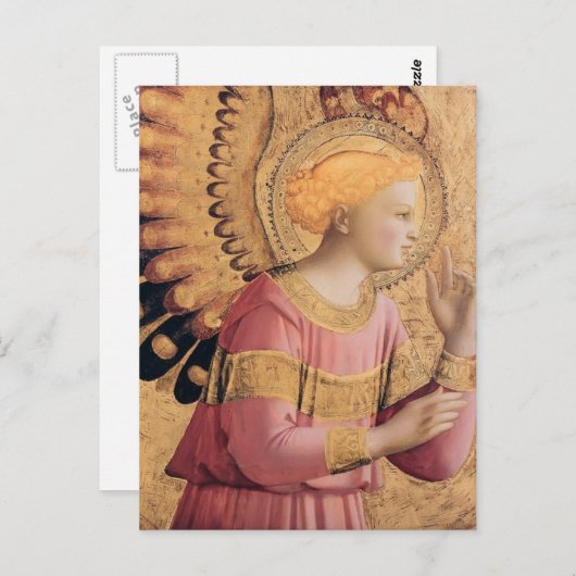 Fra Angelico - Archangel Gabriel Annunciate Postkarte (Vorne/Hinten)