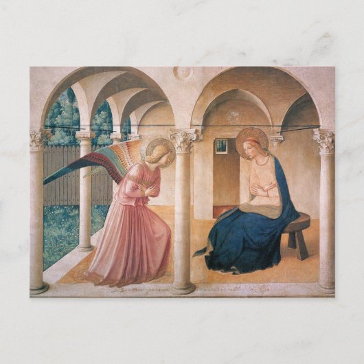Fra Angelico - Die Ankündigung der Postkarte (Vorderseite)