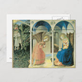 Fra Angelico - Die Ankündigungskarte Postkarte (Vorne/Hinten)