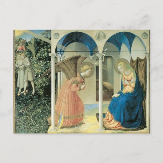 Fra Angelico - Die Ankündigungskarte Postkarte (Vorderseite)