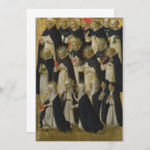 Fra Angelico - Die Dominikaner gesegnet Einladung (Vorne/Hinten)