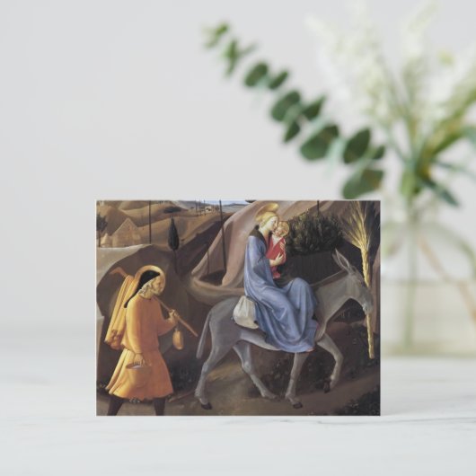 Fra Angelico - Flug nach Ägypten Postkarte (Stehend Vorderseite)