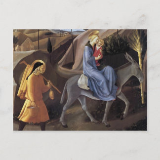 Fra Angelico - Flug nach Ägypten Postkarte