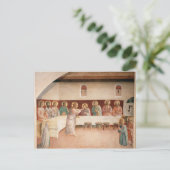Fra Angelico - Institution der Eucharistin Postkarte (Stehend Vorderseite)