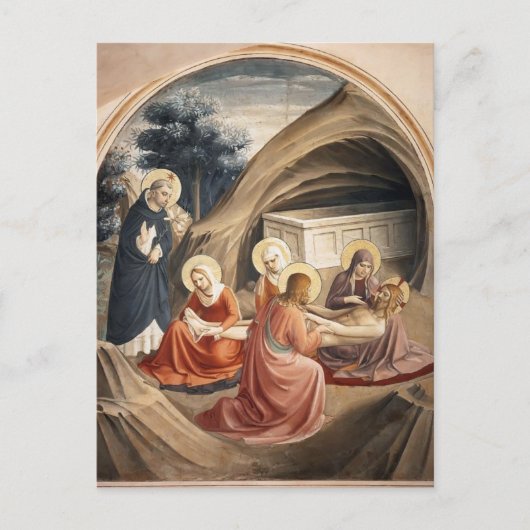 Fra Angelico - Lamentation über Christus Postkarte (Vorderseite)