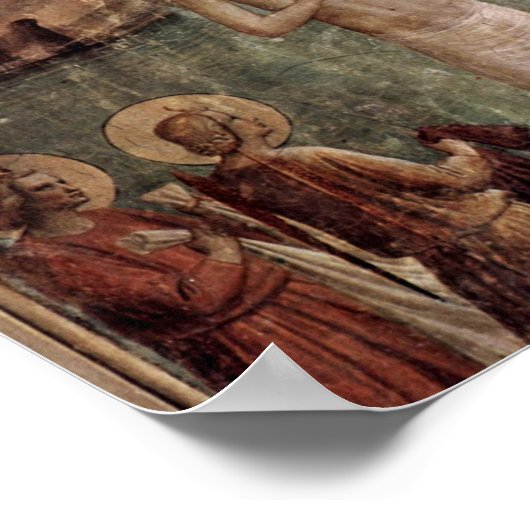 Fra Angelico - Taufe Christi durch John Poster (Ecke)