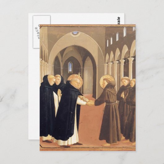 Fra Angelico-Treffen der Sts. Dominic & Francis Postkarte (Vorne/Hinten)