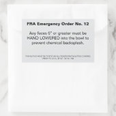 FRA-Auftrag Rechteckiger Aufkleber (Tasche)