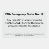 FRA-Auftrag Rechteckiger Aufkleber (Vorderseite)