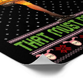 Fra-gee-lay Funny Christmas Fragile Italian Xmas W Poster (Ecke)