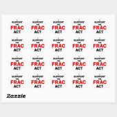 FRAC Act Stickers (weiß) (Blatt)