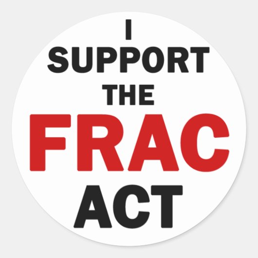 FRAC Act Stickers (weiß) (Vorderseite)