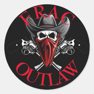 Frac Outlaw Runder Aufkleber