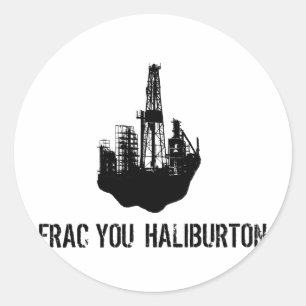 frac Sie Haliburton Runder Aufkleber