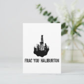 Frac you Haliburton Postkarte (Stehend Vorderseite)