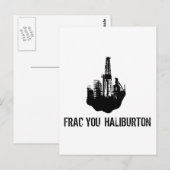 Frac you Haliburton Postkarte (Vorne/Hinten)