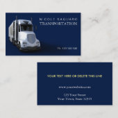 Fracht-LKW-Transport Visitenkarte (Vorne/Hinten)