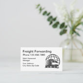 Fracht-Verschiffen Visitenkarte (Stehend Vorderseite)