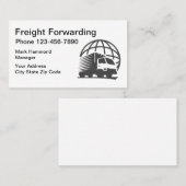 Fracht-Verschiffen Visitenkarte (Vorne/Hinten)