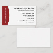 Frachtdienste Moderner Stil Visitenkarte (Vorne/Hinten)