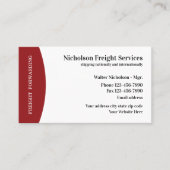 Frachtdienste Moderner Stil Visitenkarte (Vorderseite)