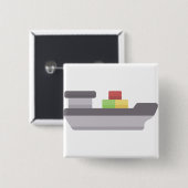 Frachter Button (Vorne & Hinten)