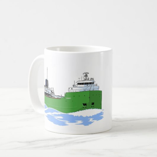 Frachter der Großen Seen Shenango II Kaffeetasse (Vorderseite Links)
