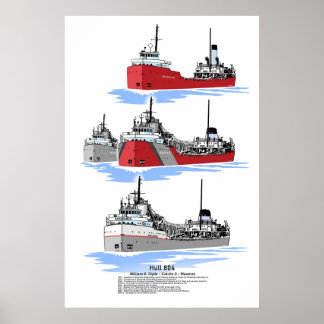 Frachter "Great Lakes" 804 Poster