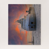 Frachter im Hafen von Holland Puzzle (Vertikal)