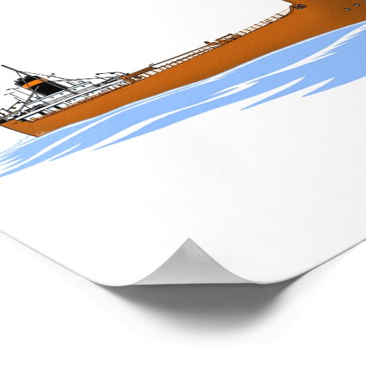 Frachter J.L. Mauthe Poster (Ecke)