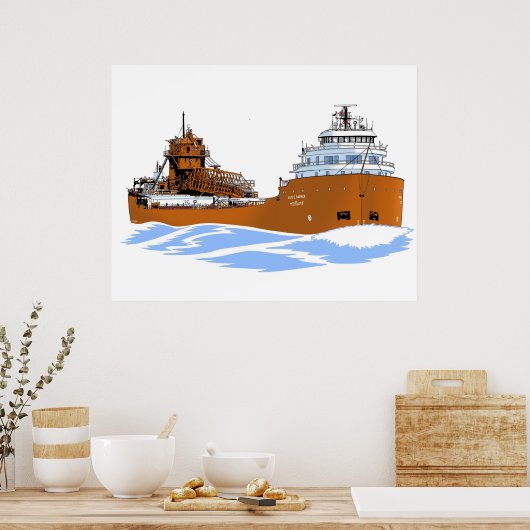 Frachter Kaye E. Barker Poster (Küche)