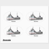 Frachter Maumee Ovaler Aufkleber (Blatt)