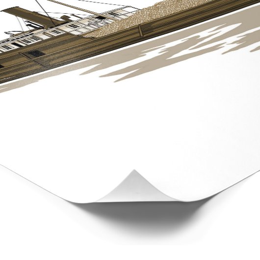 Frachter W.R. Stafford Fotodruck (Ecke)