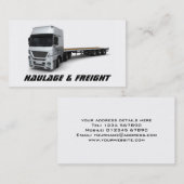 Frachtkarte Visitenkarte (Vorne/Hinten)