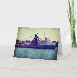 Frachtschiff auf den Großen Seen Karte