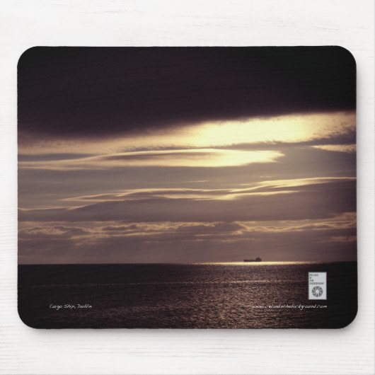 Frachtschiff, Dublin-Bucht Mousepad (Vorne)