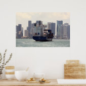 Frachtschiff Poster (Küche)