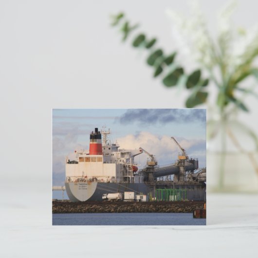 Frachtschiff Postkarte (Stehend Vorderseite)