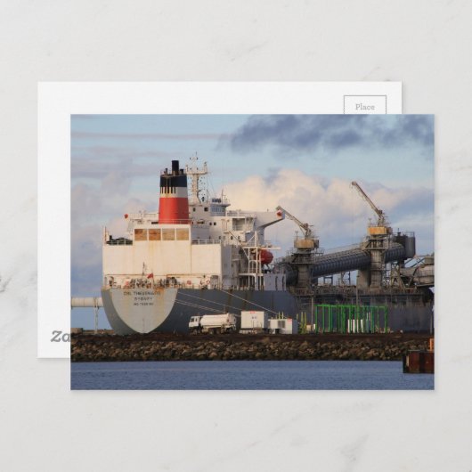 Frachtschiff Postkarte (Vorne/Hinten)