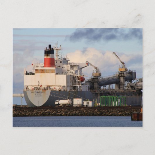 Frachtschiff Postkarte (Vorderseite)