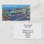 Frachtschiff-Visitenkarte Visitenkarte (Vorne/Hinten)