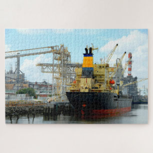 Frachtschiffuntergrund Puzzle