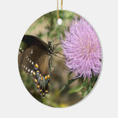Frack auf Distel Keramik Ornament (Links)