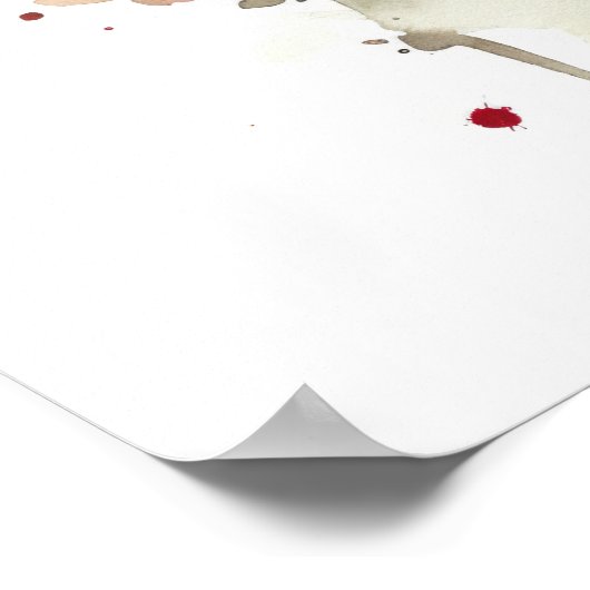 Frack Butterfly Art Print Poster (Ecke)