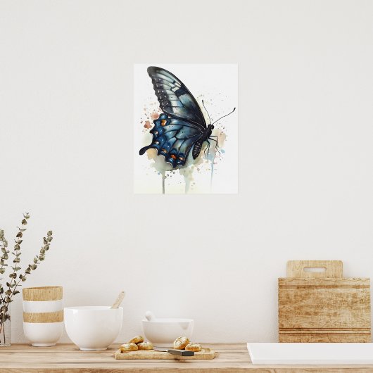 Frack Butterfly Art Print Poster (Küche)
