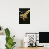 Frack Butterfly auf Blume, nah Poster (Heimbüro)