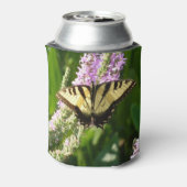 Frack Butterfly auf Lila Wildblumen Dosenkühler (Kanne Rückseite)