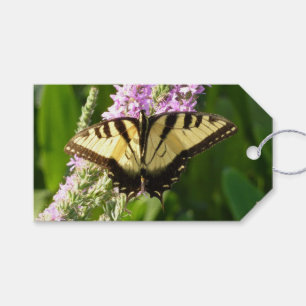 Frack Butterfly auf Lila Wildblumen Geschenkanhänger