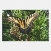 Frack Butterfly auf Lila Wildblumen Geschenkpapier Set (Vorderseite 3)