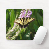 Frack Butterfly auf Lila Wildblumen Mousepad (Mit Mouse)